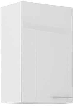 Kuechen-preisbombe Küche Hängeschrank 45 Lara Weiß Hochglanz Küchenzeile Küchenblock