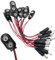Adattatore per batteria, CESFONJER 12 pezzi I-type 9V Cuoio Clip per batteria Connettore a scatto Connettore per fibbia per strumenti di illuminazione Telecomando Piccolo elettronico Cavo da 15cm