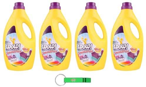 4 X WOW Detersivo Liquido Per Bucato – Detersivo Liquido Detersivo Detersivo Detersivo Liquido per Bucato – Detersivo Detersivo Detersivo Profumo 28 lavaggi – 1850 ml +
