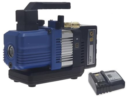 OUTFYT RVP-2DLI 18V Pompe à Vide sans Fil VPR-2SLI Pompe à Vide Automobile Pompe à Vide de climatisation for réfrigérant R32 1234yf Forte Performance(VRP-2DLI)