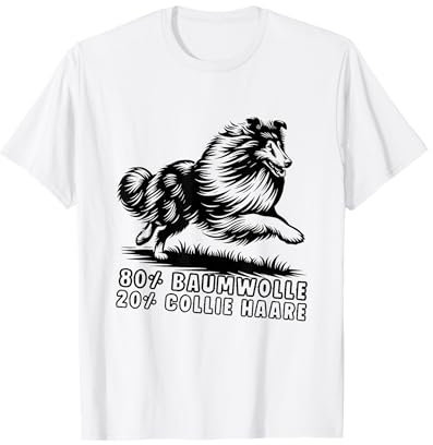 Langhaarcollie Langhaar Collie Hund Herrchen Frauchen Hunde T-Shirt
