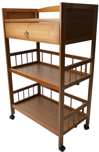 CHICIRIS Mobiler Servierwagen mit Großer Kapazität, Rollender Beistelltisch mit Rollen, Mehrzweck-Aufbewahrungsorganisator, Kaffeeschrank, Sideboard für den Heimgebrauch