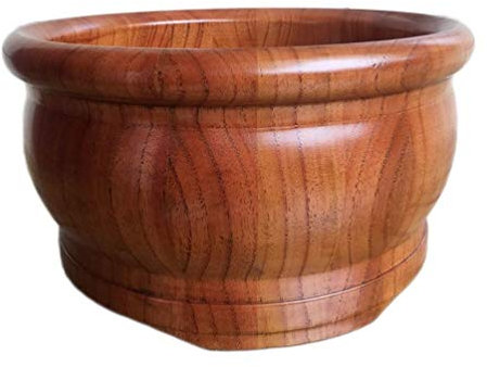 HIARAN Fußbad-Fußbadewanne aus Holz, Fußwanne zum Einweichen der Füße, Holzeimer für Pediküre, Fußbad-Whirlpool, Fußbecken für Erwachsene hoffnungsvoll Lucky Star