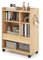 FANTASK mobiler Rollcontainer mit Schublade,Büro-Aktenschränke mit Rollen，Büroschrank mit verstellbaren Regalen, Aktenschrank auf Rädern für Wohnzimmer, Natur Arbeitszimmer, Büro