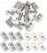 PATIKIL 4040 Series M5 t Slot Nuts, 20pcs Roll-in Spring Ball Loaded Elastic Nuts with 8mm Slot for Aluminum Extrusion Profile Rail 3D Printer, Silver