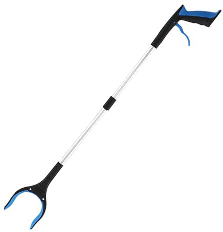 Outils De Ramassage Télescopique, Pince pour Ramasser sans Se Baisser, Pince Ramasse Objet pour Handicapé, Pliable Rotative 360°Pince Ramasse Dechets, Outil De Grabber À Longue Portée
