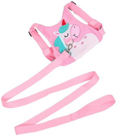 SECFOU Süßes Einhorn-kindersicherheitsgeschirr Mit Verstellbarem Handgelenk-link Anti-entfall-rucksack Für Kleinkinder Für Familienausflüge Regenbogen-design