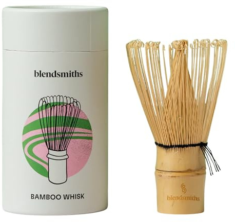 Blendsmiths Bamboo Matcha Whisk - Traditional Japanese Chasen | 100% Bamboo Matcha Whisk for Smooth Tea Preparation & Lattes