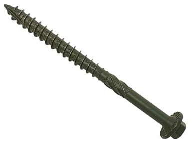 Forgefix Fixings and Fastenings Timber Fixing Screws Green 87mm – Bag of 20 | Durable Wood Screws for Medium-Depth Timber Fastening | Corrosion-Resistant for Indoor & Outdoor Use