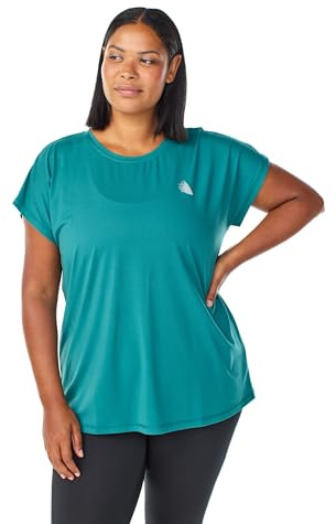 Zizzi Active by Damen Große Größen T-Shirt Kurze Ärmel Größe Gr XXL Bayberry