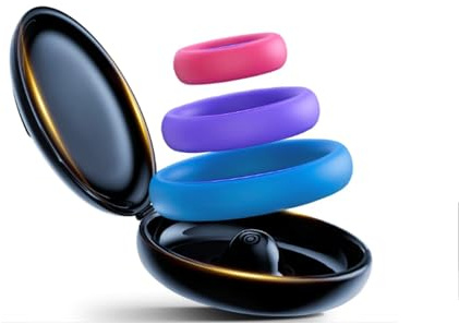 Penisringe，Penisring Set für härtere Erektionen und mehr Ausdauer，Wiederverwendbares Silikon -Bonbonfarben 3 verschiedene Größen penispumpe，Pleasure Ring Set 3 Cockringe ，sex spielzeug für die männer