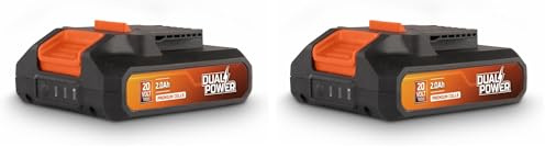 Batterie Powerplus Dual Power 2,0 Ah de 20 V POWDP9021 - pour Outils de Bricolage sans Fil de 20 V - LED d'Indication de Puissance - Plateforme de Batterie (Lot de 2)