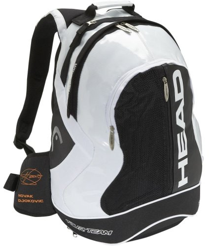 HEAD Tennisrucksack Djokovic, weiß/schwarz