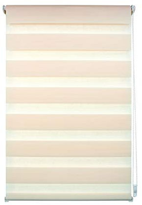 Liedeco Duo Rollo apricot Klemmfix, Doppel-Rollo ohne Bohren mit Klemmträger 100 cm x 160 cm (B x L)