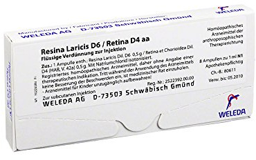 Resina Laricis D 6/Retina D 4 aa Ampullen