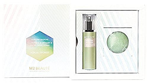 M2 Beauté Ultra Pure Solutions Limited Edition Bundle Pflegeset (Gesichtsspray,75ml+Massage-Schwamm)