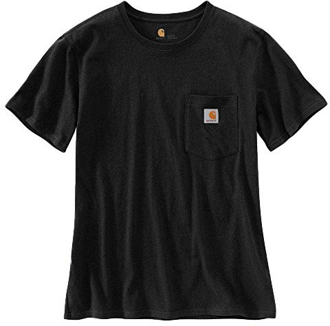 Carhartt, Women's, Loose Fit Heavyweight Short-Sleeve K87 Pocket T-Shirt, Black, L