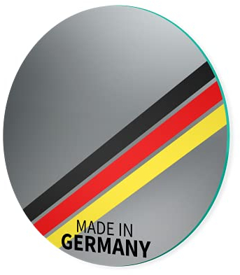 Spiegel ID Cristal: KRISTALLSPIEGEL rund 45 cm (Durchmesser) - nach Wunsch anpassen - Made in Germany - runder Spiegel Wandspiegel rund
