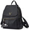 DEERWORD Femme Sac a Dos Sacs à Main Portés Bandouliere Feminin Ados Original PU Cuir 3005 1pc Ensemble Noir V1