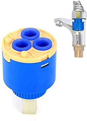 TOOLSTAR Wasserhahn-Kartusche, 35 mm, Keramikkartuschenventil für Wasserhahn, Ersatzkartuschen von Einhebelarmaturen, Monoblock-Mischbatterien für Bad oder Küche (Typ A-35 mm)