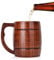Grande Tasse À Bière En Bois, Tasse À Bière En Verre Rétro En Forme De Tonneau Marron Tasse À Thé Unique Viking Tasse À Whisky Tasse À Stein Pour Hommes Femmes Maison Bar Fête 8.5 X 14 Cm