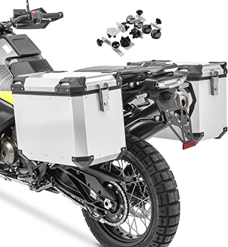 Alukoffer Set für KTM 1190/1090 Adventure/R Seitenkoffer QP48 Silber