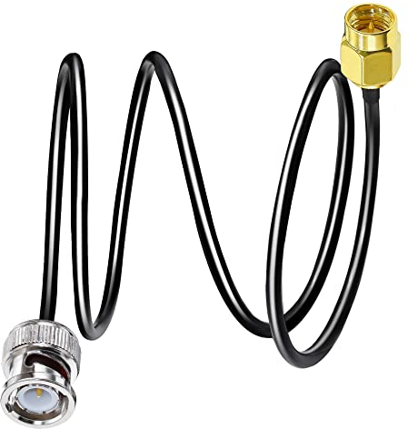 TUOLNK BNC auf SMA Überbrückungskabel BNC Stecker auf SMA Stecker Verlängerungskabel RG58 3.3ft (1M) SMA auf BNC WLAN Antennen Pigtail Adapterkabel 50 Ohm für WLAN Geräte
