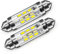 Ruiandsion Lampadine a cupola a LED da 42 mm, DC 6 V, super luminose, 211-2 578 569, lampadine di ricambio per interni auto, colore bianco (confezione da 2)