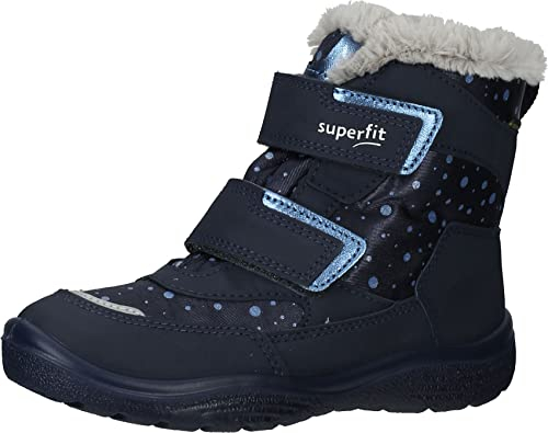 Superfit Crystal warm gefütterte Gore-Tex Schneestiefel, BLAU/HELLGRAU 8000, 31 EU