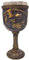 MediMuc Kelch Götterkelch Thor - detailliert verarbeiteter, handbemalter, mittelalterlicher Kelch mit herausnehmbarem Edelstahleinsatz - Material: Polyresin