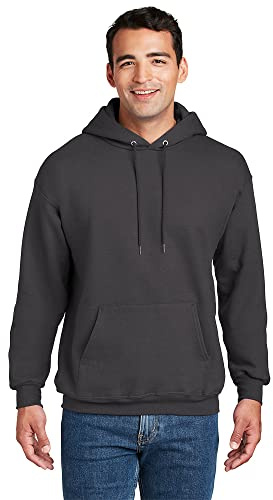 Hanes Men’s Ultimate Cotton Heavyweight Pullover Hoodie Sweatshirt, Smoke Grey, XXXL