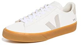 Veja Campo Chromefre Men's Gum Sole Logo Casual Lace Fast Trainers (Natural, UK 11)