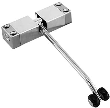 Ferme-porte simple en acier inoxydable, ferme-porte simple en acier inoxydable pour maison, hôtel, bureau, dispositif de ferme-porte automatique à ressort, outils de quincaillerie pratique, dispositif