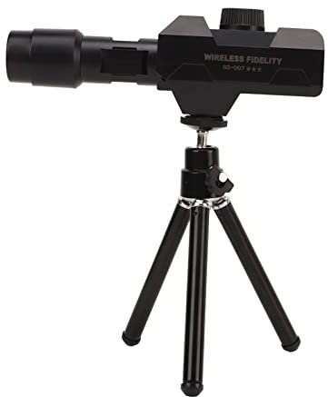 Telescopio Digital WiFi, Telescopio para Adultos, Zoom 70X 1920x1080 Monitor de Cámara Monocular con Trípode 1/4 Juntas de Tornillo para Observación de Aves