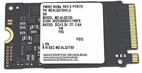 SAMSUNG 512GB M.2 2242 42mm PM991 NVMe PCIe Gen 4 x4 TLC SSD (MZALQ512HALU) for Dell HP Lenovo Laptop Ultrabook Tablet - Internal Solid State Drive (OEM New)