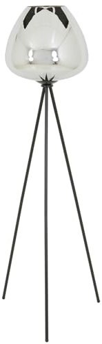 Light & Living Stehleuchte Mayson - Grau - Ø42x146 cm - Rund - Glas - Stehlampe Wohnzimmer & Schlafzimmer - Stehlampe modern