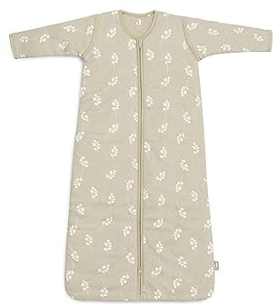 Jollein Schlafsack Baby - Twig, Olive Green - 110 cm - Baumwolle - 2.0 bis 3.0 Tog - Abnehmbare Ärmel - Baby Schlafsack - Olivgrün
