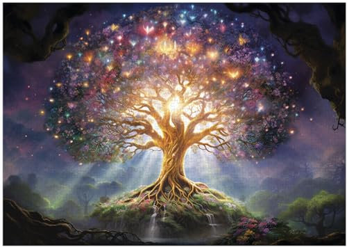 Puzzle magico dell'albero della vita, 300/500/1000 pezzi (1000 pezzi (50 × 75 cm)