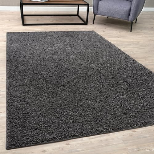 BORING PANDA Living Room Rug - Cosy, Soft and Easy-to-Clean Area Rugs for Bedrooms and Kitchens, (D.Grey, 60 x 110 cm)