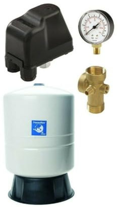 KIT AUTOCLAVE COMPLETO IDROSFERA GWS - MANOMETRO - PRESSOSTATO - RACCORDO 5 VIE (KIT AUTOCLAVE 80 LT 3-12 BAR)