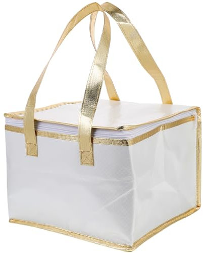 MAGICLULU Isotherme Transport Gâteau Portable avec Poignée Fermeture Éclair Réutilisable pour Livraison Pizza Pâtisserie Conservation Thermique