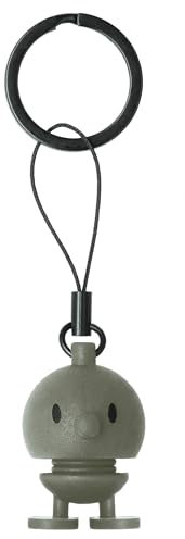 Hoptimist Schlüsselanhänger, Glücksbringer & Schlüsselring mit Bumble Silikon, Tolles Geschenk für Frauen, Männer und Kinder, Höhe 3 cm, Grün