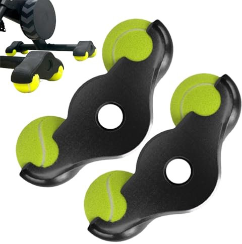 Generic Rocker Feet Adapters for WAHOOS Kickr Core, reibungsarme Tennisfüße für weiche Böden, geräuschreduzierende Wippplatte, Reduzier-Wippplatte, Tennis-Stabilisierungsfüße, Indoor-Cycling-Zubehör