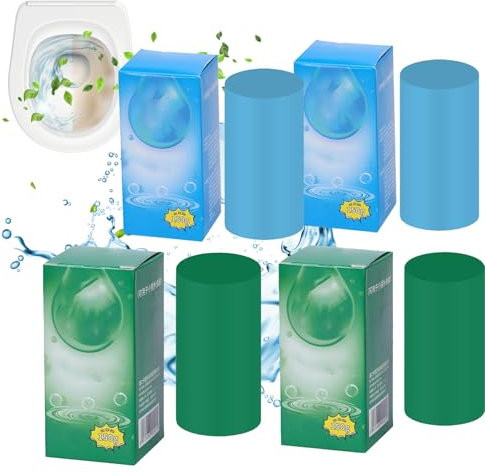 Upgraded Concentrated Descaling Toilet Cleaning Stick, Effective Powerful Deep Cleaning, Long-Lasting Freshness, Four Scents Of Toilet Bowl Cleaners Stick, For Bathroom Cleaning (Ocean, Jasmine 4pcs)