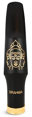 Theo Wanne Brahma Made with Hard Rubber Bariton Saxophon Mouthpiece with Rollover Shark Gill Baffle Classic Bullet Chamber & Medium Stadion Chamber for Jazz Soul & Commercial Music - Size 6 (0.2 cm)