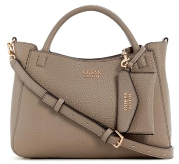 GUESS Brenton Girlfriend Satchel S Dark Taupe