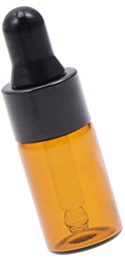 DRESSOOS Lot De 50 Flacons Compte-gouttes Vides En Verre De 3 Ml Distributeur De Sirop À Motif Marron Foncé