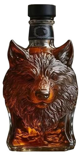Decanter Whisky a Form di Animale, Bottiglia di Liquore a formas di Animali, Decanter a di Animale con Statua Divertente, Bottiglia di whisky per Marito di Papà, Divertente Decorazione