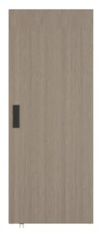 Vente-unique - Porte coulissante en Bois et MDF avec Rail Invisible - Chêne Clair - 83 x 210 cm - BOCAZI