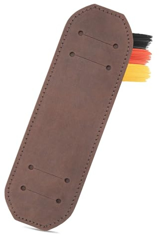 Thielemann Schulterpolster aus Leder für Tragegurt bis 3 cm Breite, Gurtpolster für Schultergurt, Antirutsch Polster für Rucksack, Umhängetasche, Aktentasche Schulterriemen Pad
